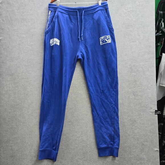 Billionaire Boys Club Men Activewear Pants XXL Blue Embroidered Sweatpants